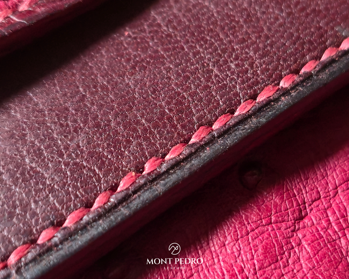 The Sentinel - Burgundy Ostrich
