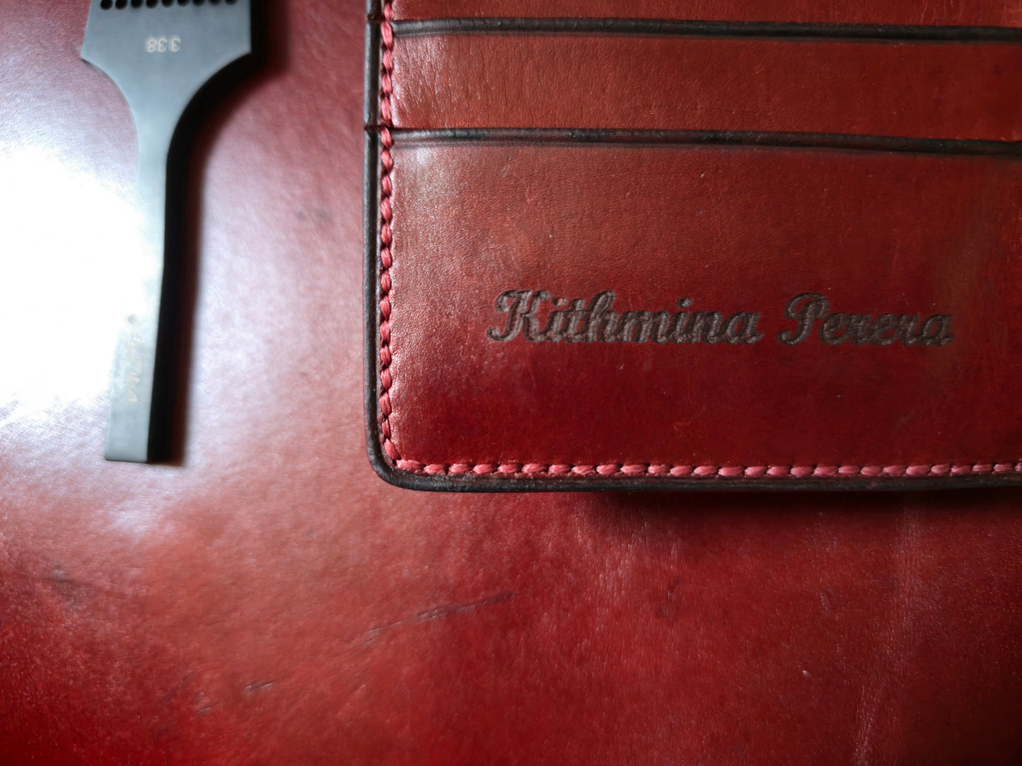 The Classic Bifold - Crimson Red
