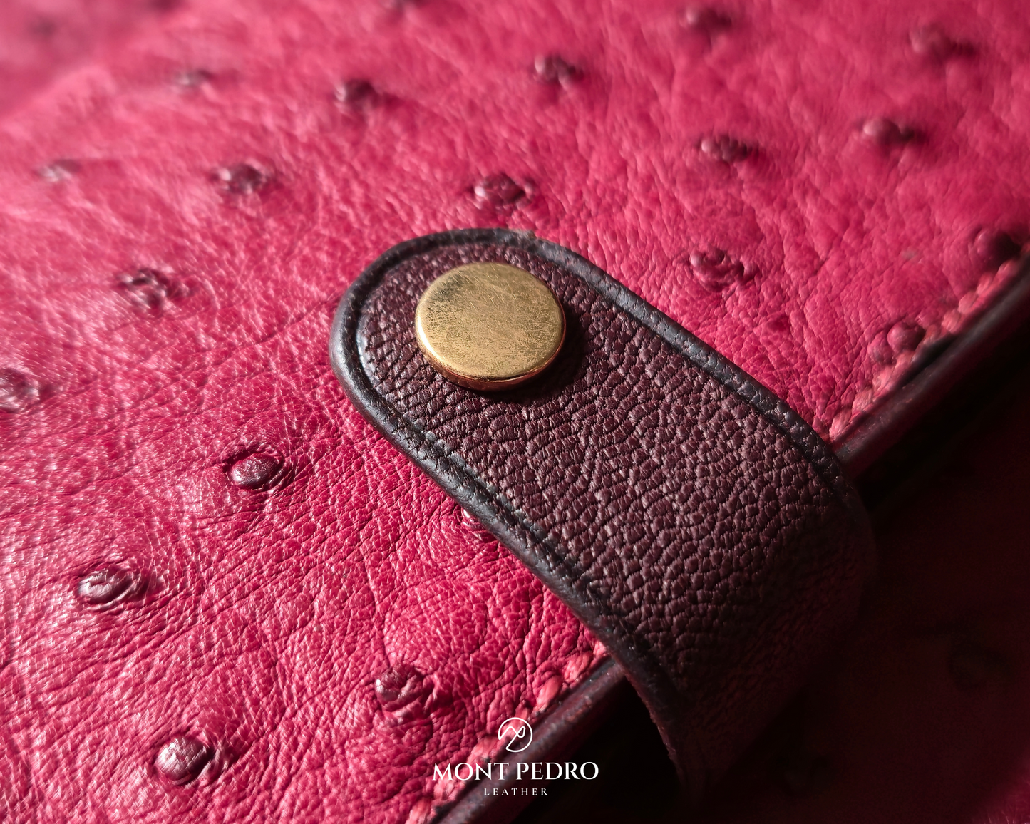 The Sentinel - Burgundy Ostrich