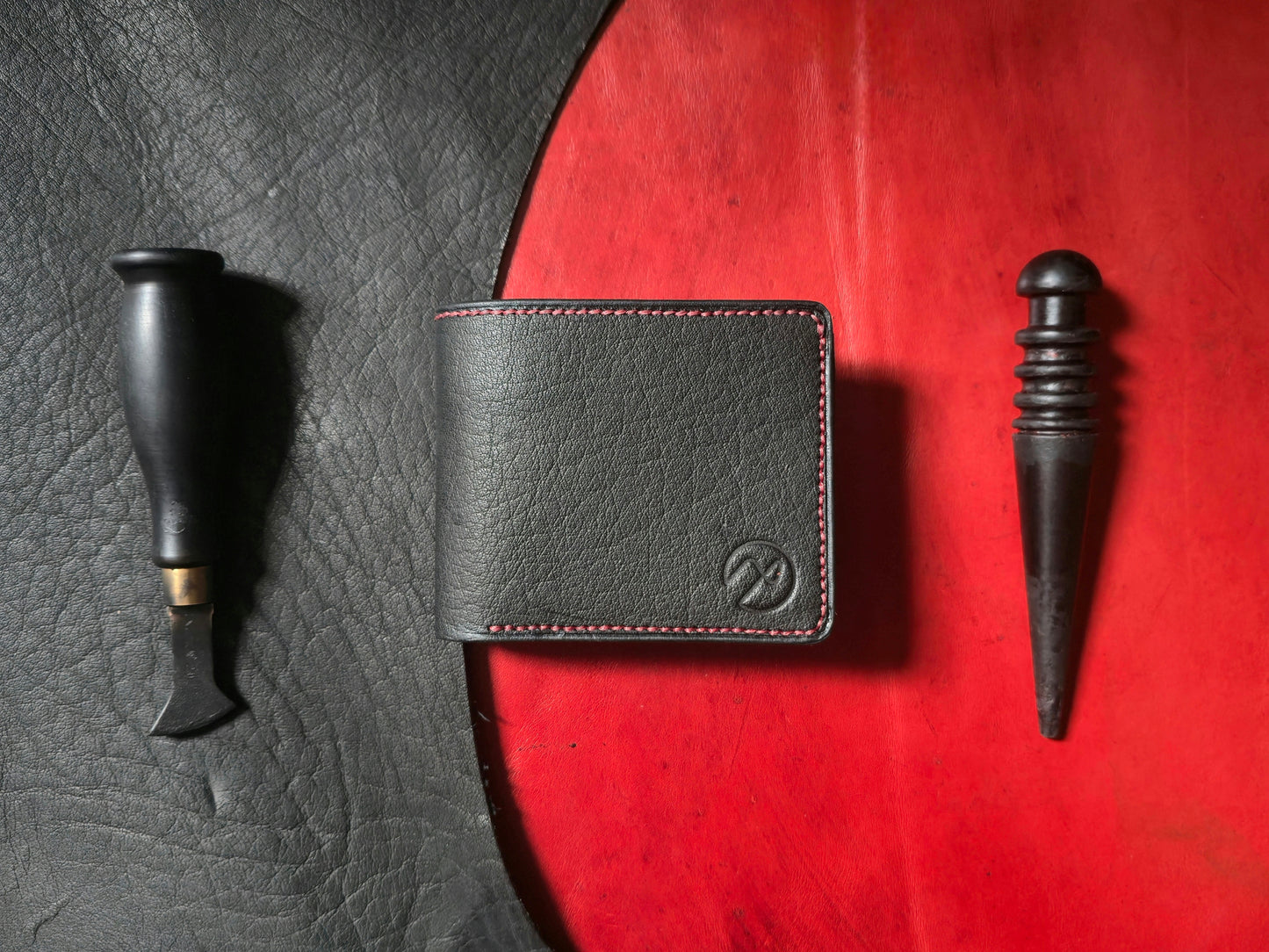 The Classic Bifold - Obsedian & Rose