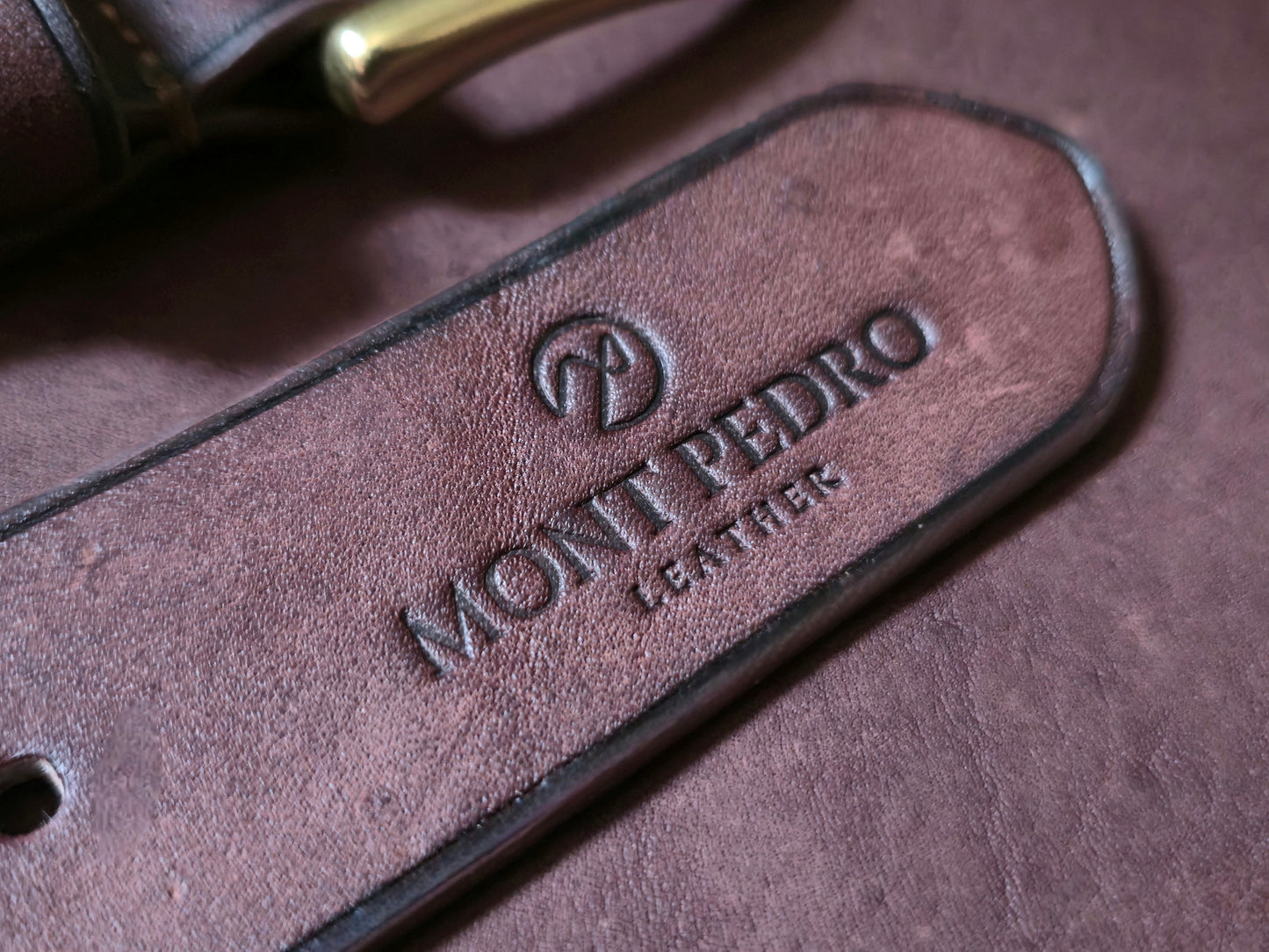 Handcrafted Buffalo Leather Belt - Coffee Brown