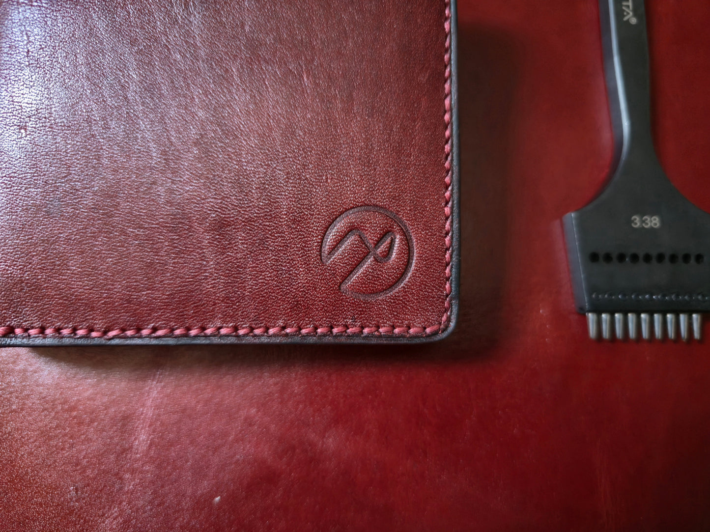 The Classic Bifold - Crimson Red