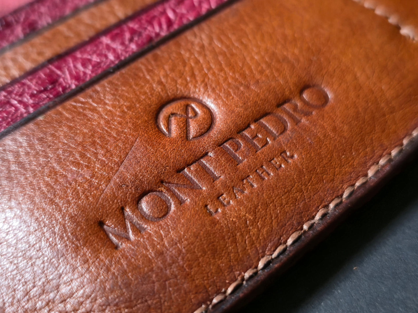 The Sentinel V2 - Burgundy Ostrich & Cognac